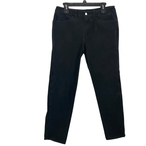 Lululemon Athletica Mens Black Khaki Chino Jeans Casual Pants Size 32 x 28 - Picture 1 of 6